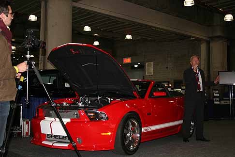 Shelby - Supercar Shelby GT350 cabrio prototype vehicle press day con John Luft, presidente della Shelby
